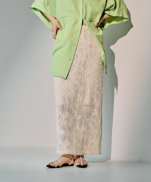 LEPSIM クラフトレーススカート LEPSIM（レプシィム）の「クラフトレーススカート（）」 - WEAR