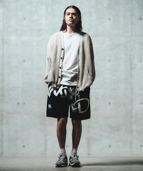 GLIMCLAP カーディガン mcg3626- Mesh knitting cardigan ニット