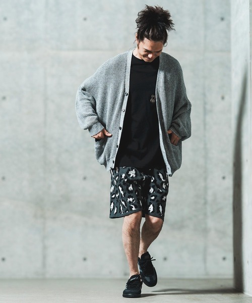 GLIMCLAP カーディガン mcg3626- Mesh knitting cardigan ニット