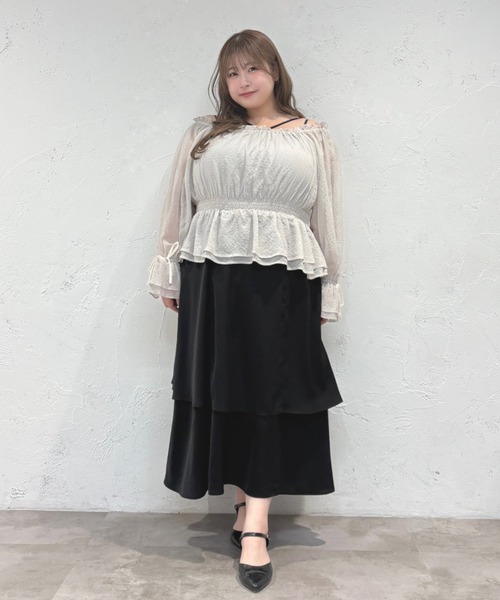 Louiosy（ルオシー） ワンピース 「Louiosy」「大きいサイズ」プレート