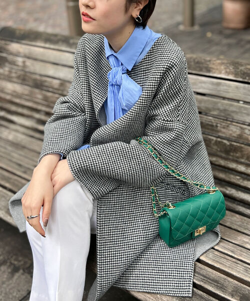 NOLLEY'S（ノーリーズ） ノーカラーコート 38 グレー系その他3