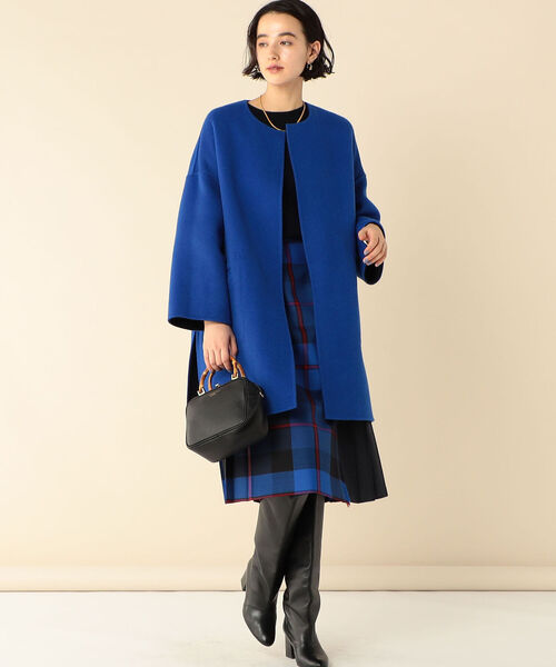 NOLLEY'S（ノーリーズ） ノーカラーコート 38 グレー系その他3