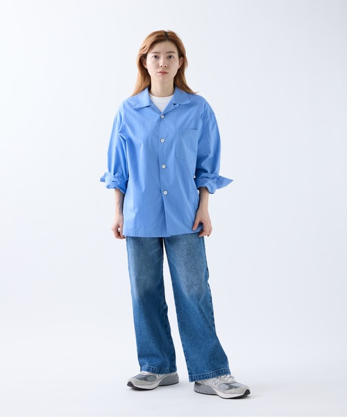 【限定色】 OVY THOMAS MASON 開襟シャツ meltum シャツ THOMAS MASON OPEN COLLAR SHIRT / トーマス