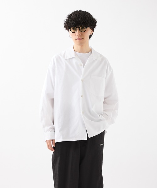 meltum シャツ THOMAS MASON OPEN COLLAR SHIRT / トーマス