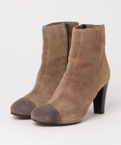 新品ファビオルスコーニスエードブーツ（ベージュ）サイズ３7 FABIO RUSCONI（ファビオルスコーニ） ショートブーツ 37 ブラウン