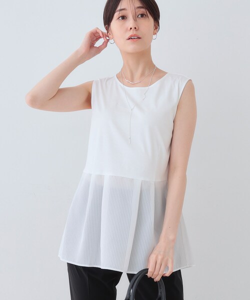 tシャツ 「洗える／レイヤードにも活躍」ペプラムインナートップス レディース