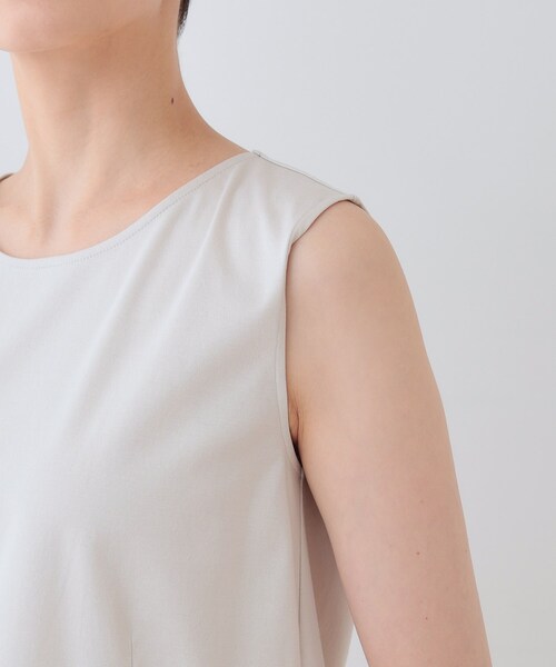 tシャツ 「洗える／レイヤードにも活躍」ペプラムインナートップス