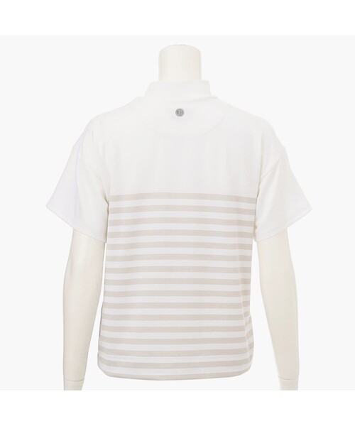 ★BRIEFING ブリーフィング ストライプ ゴルフシャツ Lサイズ 極美品★ BRIEFING GOLF ブリーフィング ゴルフ ポロシャツ メンズ 半袖