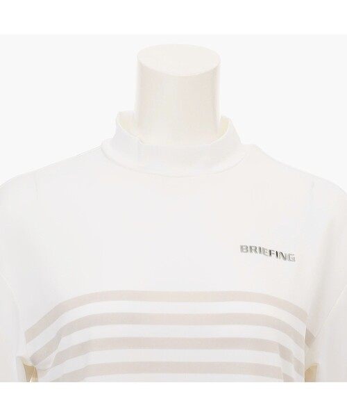 美品❣️BRIEFINGブリーフィングレディースハイネック(ストライプ)Sサイズ BRIEFING - 【25SS】【レディース】 SHADOW STRIPE HIGHNECK