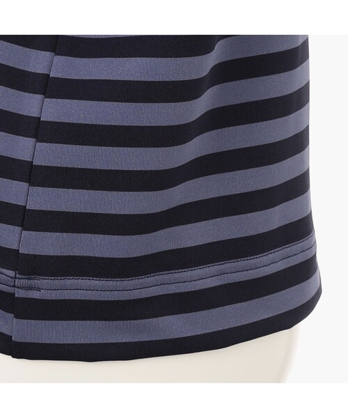 tシャツ 「BRIEFING GOLF／ブリーフィングゴルフ」WOMEN’S SHADOW STRIPE HIGHNECK （リラックスフィット） レ BRIEFING tシャツ 「BRIEFING GOLF／ブリーフィングゴルフ