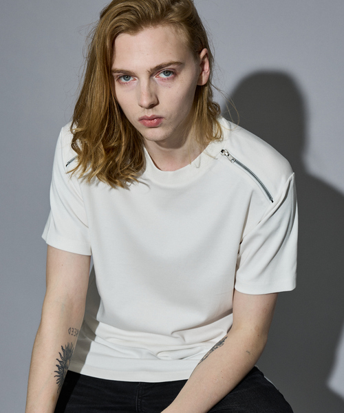 5351 POUR LES HOMMES tシャツ ジップ 半袖 Tシャツ メンズ レディース 