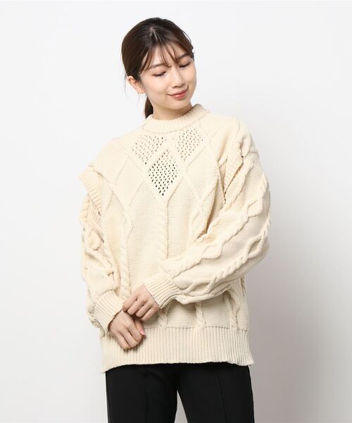 「merry jenny」 長袖ニット FREE ブラック レディース_画像3