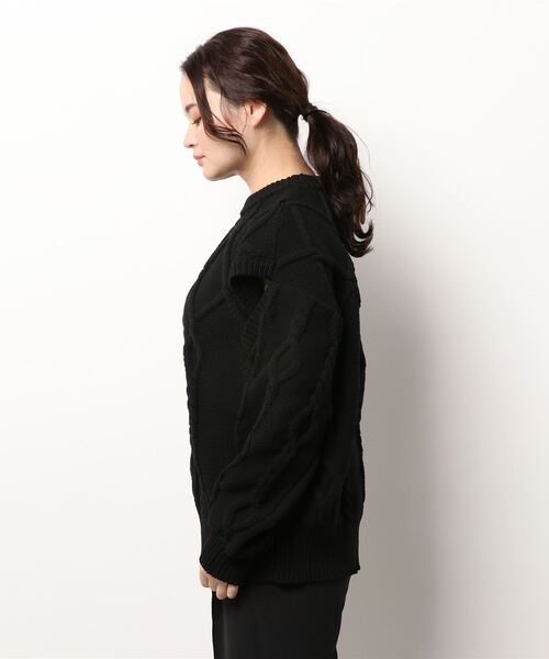 「merry jenny」 長袖ニット FREE ブラック レディース_画像4