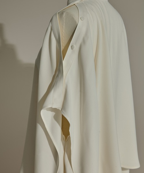 ブラウス シャツ 「STUDIOUS/ステュディオス」BACK SATIN DRAPE BLOUSE/バックサテンドレープブラウス レディース セール】【STUDIOUS/ステュディオス】BACK SATIN DRAPE BLOUSE