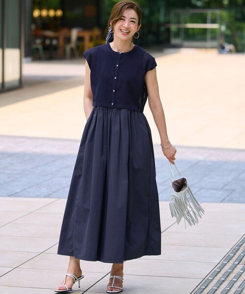 23区（ニジュウサンク） ワンピース 「Oggi8月号掲載/洗える」ニット