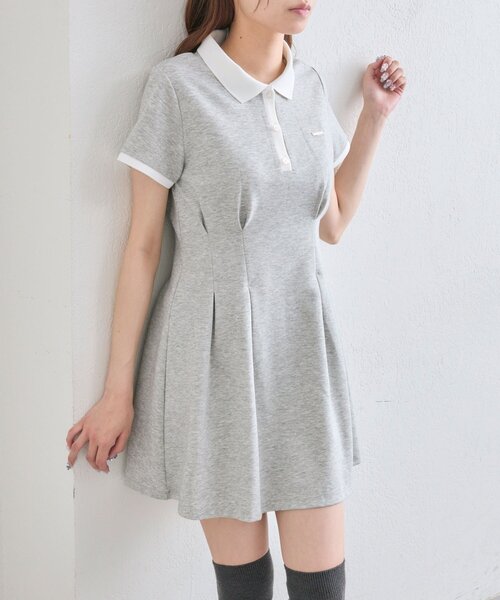 OLIVE des OLIVE Yui企画　ニットミニワンピ　ホワイト パルクロ限定アイテム】Yui企画 ニットミニワンピ | OLIVE des