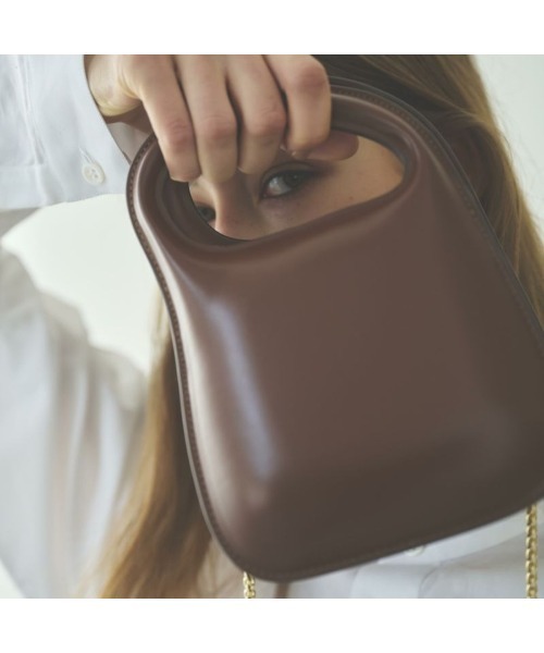 レディース LE VERNIS ル・ベルニ Poire ornement bag ブラウン