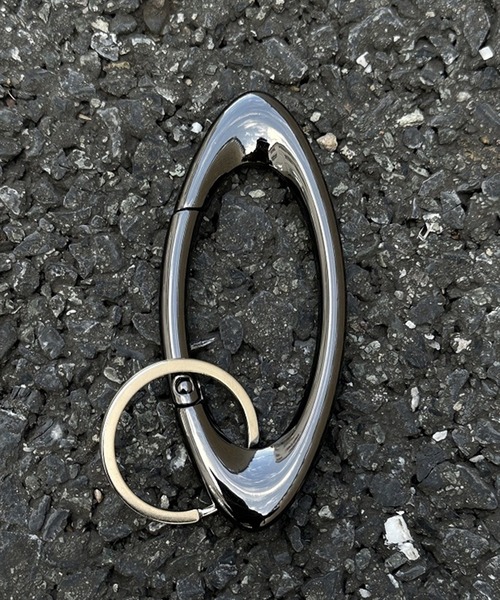 MAISON SELECT キーケース 6C17 カラビナキーリング ドロップ シルバー