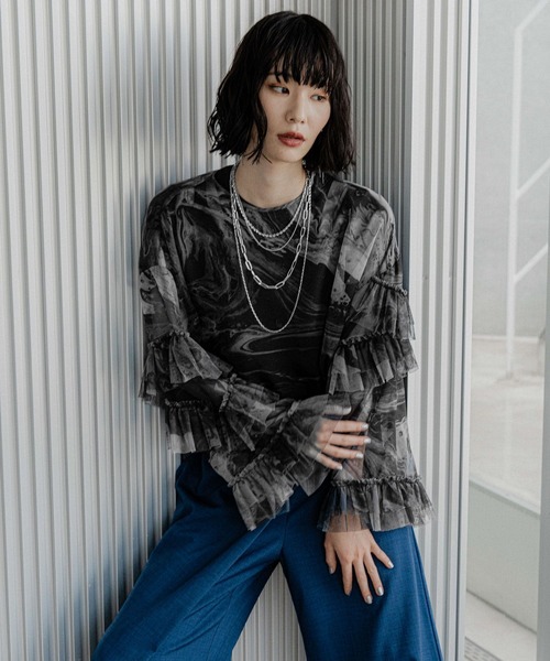 HARE（ハレ） ブラウス シャツ inkガラシアープルオーバー(HARE