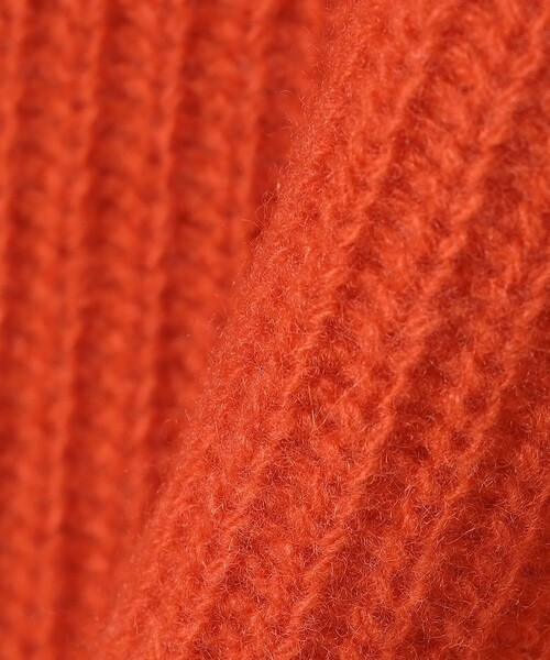 新品タグ付✨イエナ カシミヤ混 AQUAハイネックワイド ニット オレンジ SHIPS any ニット セーター any:「手洗い可能」AQUA カシミヤ ミックス