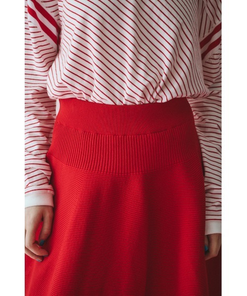 HeRIN.CYE スカート Jersey volume knit skirt ジャージボリューム