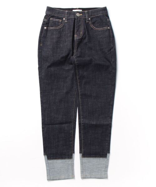 「DouDou」 デニムパンツ MEDIUM インディゴブルー レディース