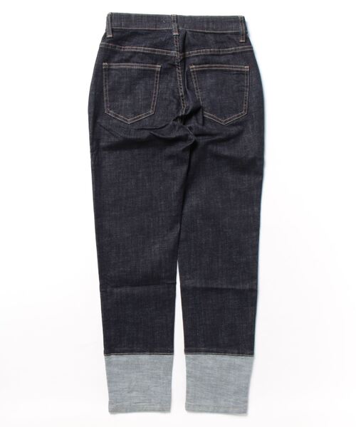 「DouDou」 デニムパンツ MEDIUM インディゴブルー レディース