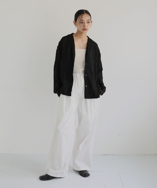 hellam（ヘラム） ブラウス シャツ カットワークレースシャツ