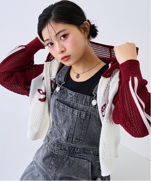 LOVETOXIC パーカー 「LTXC」メッシュラグランZIPパーカ キッズ 子供服