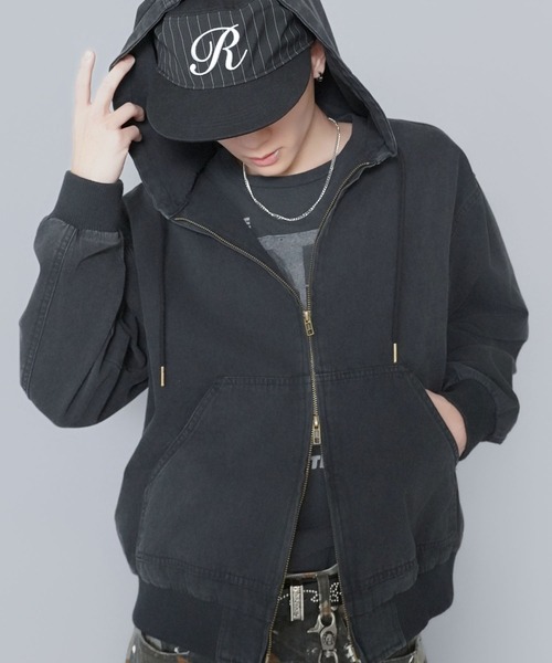 SPINNS（スピンズ） ブルゾン アウター 短丈 ダック地 アクティブ