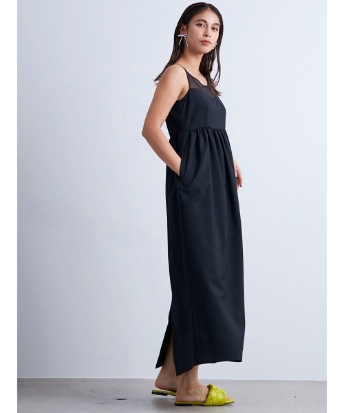 メーテル様【新品タグ付】mikomori ミコモリ チェック ひざ丈ワンピース mikomori（ミコモリ） ワンピース × THIRD MAGAZINE」SHEER OP