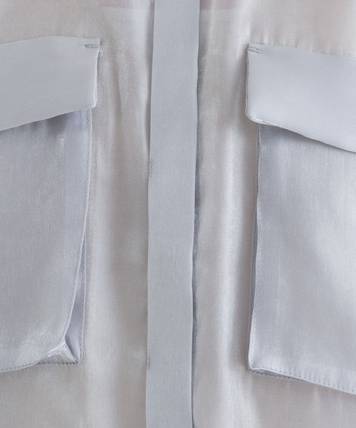 「KATHARINE ROSS」 7分袖ブラウス MEDIUM カーキ レディース_画像7