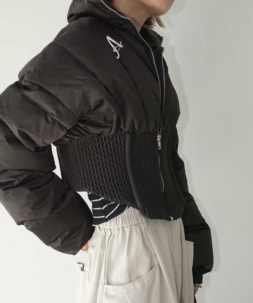 chuclla（チュクラ） ダウンコート ダウンジャケット コルセットヘム