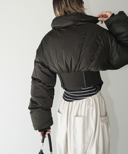 chuclla（チュクラ） ダウンコート ダウンジャケット コルセットヘム