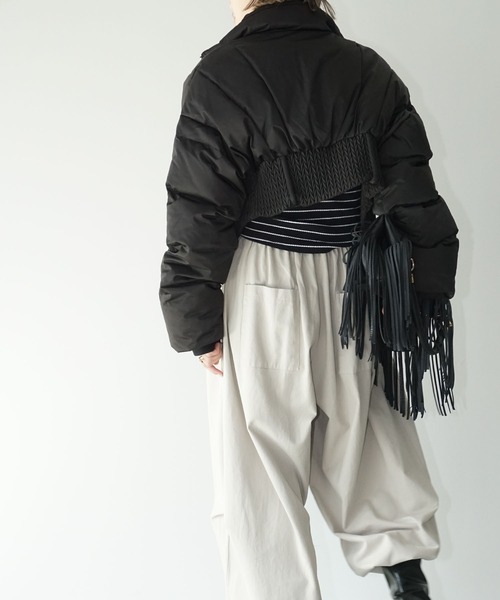 chuclla（チュクラ） ダウンコート ダウンジャケット コルセットヘム