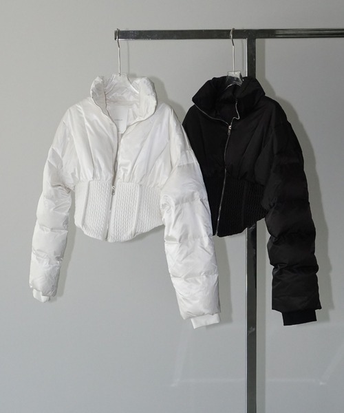 chuclla（チュクラ） ダウンコート ダウンジャケット コルセットヘム