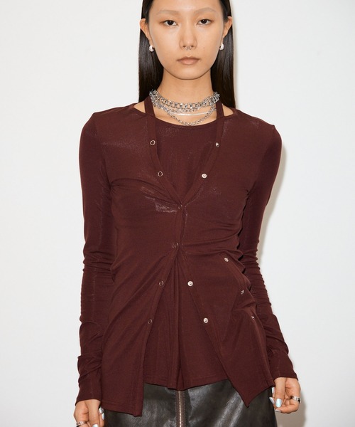 トップス Things That Matter MANY WAY LAYERED TOPS THINGS THAT MATTER（シングス ザット マター） tシャツ MANY WAY