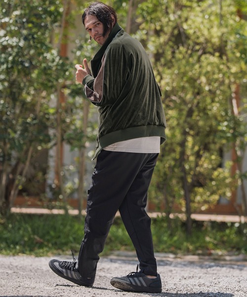 CAMBIO（カンビオ） スカジャン mj11138-ラグランスリーブラインベロア