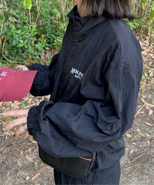 「kutir」 ナイロンブルゾン LARGE ブラック レディース_画像4