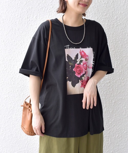 「SHIPS.me」 半袖Tシャツ L ホワイト×ブルー レディース_画像5