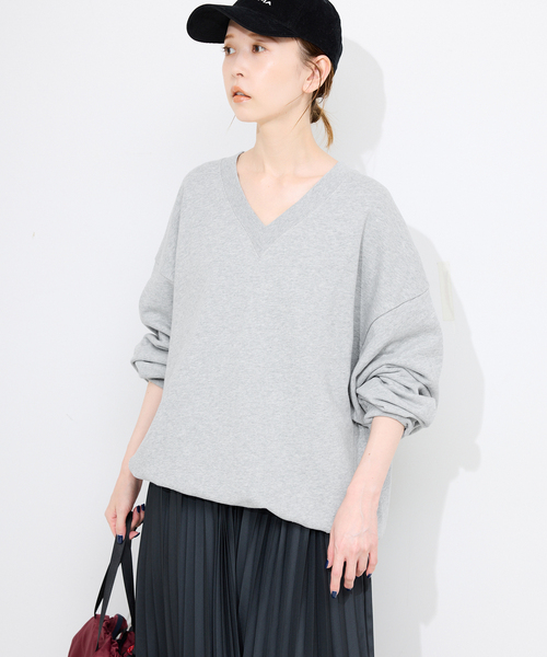 SLOBE IENA（スローブイエナ） トレーナー スウェット Vネックビック