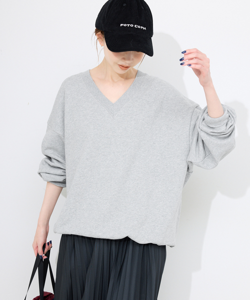 スローブイエナ　Vネックスウェットプルオーバー スローブイエナVネックスウェットプルオーバー