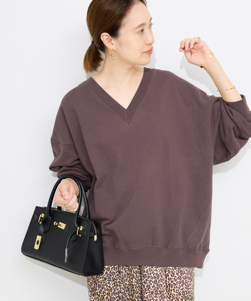 SLOBE IENA（スローブイエナ） トレーナー スウェット Vネックビック