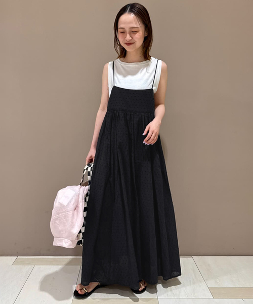 SLOBE IENA ワンピース キャミワンピ 黒 SLOBE IENA 「SLOBE IENA