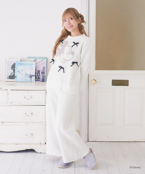 Disney（ディズニー） パジャマ ルームウェア ミッキー/ミニー/ニット
