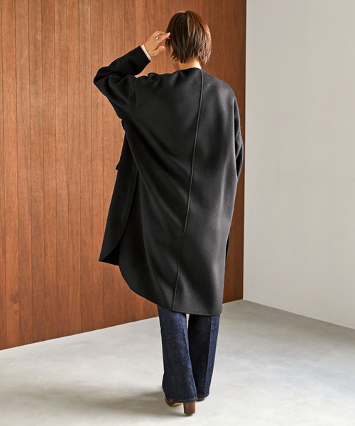 VERMEIL par iena（ヴェルメイユパーイエナ） ノーカラーコート 38