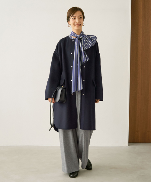 VERMEIL par iena（ヴェルメイユパーイエナ） ノーカラーコート 38