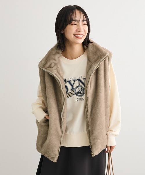 Green Parks（グリーンパークス） ベスト ジレ スタンドカラーZIP