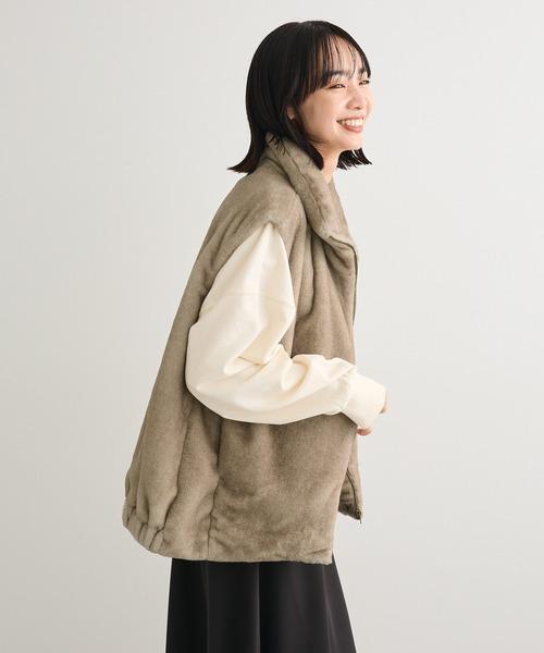 Green Parks（グリーンパークス） ベスト ジレ スタンドカラーZIP