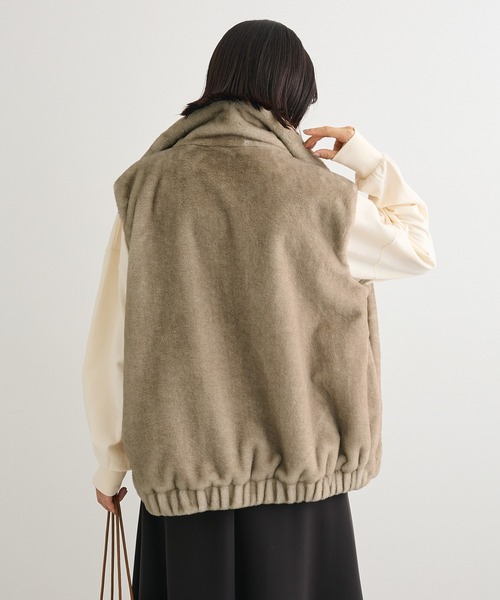 Green Parks（グリーンパークス） ベスト ジレ スタンドカラーZIP